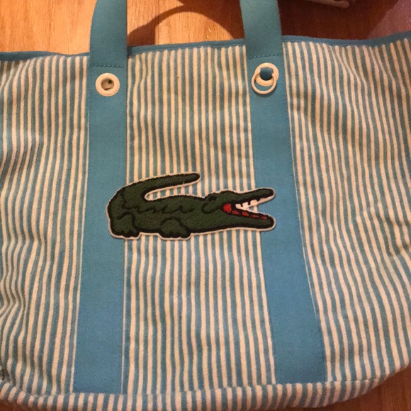 Lacoste/Izod Terry cloth beach bag - Picture 1 of 14
